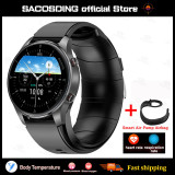 SACOSDING Inflatable Strap Accurately Measure Heart Rate Blood Pressure Smart Watch Men Waterproof Bluetooth Sports Smartwatch
