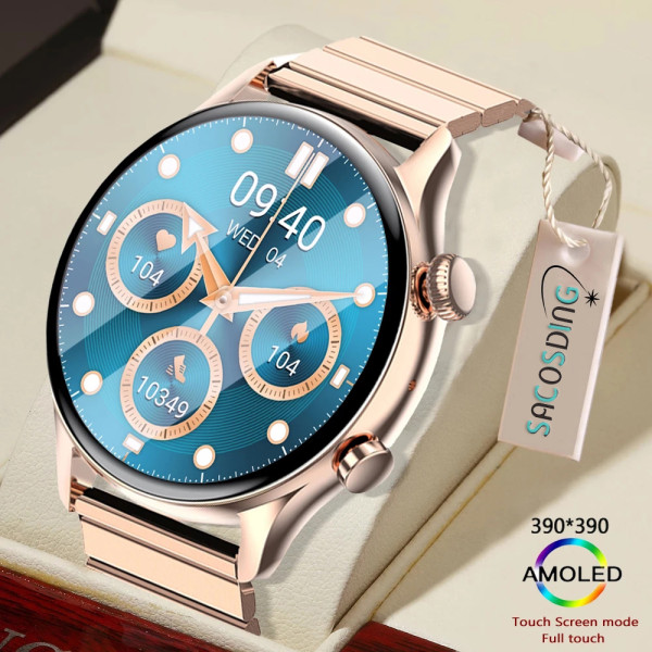 2023 Bluetooth Call Ladies Smart Watch Men Full Touch Screen Heart Rate Monitor Fitness Watches Smartwatch For Android IOS Women