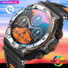 SACOSDING AMOLED Men's Smart Watch 1.43 inch Large Screen Sport Watch Men Big Battery 700mAh Bluetooth Call Smartwatch Men + BOX