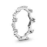 Original Enchanted Crown Stackable Love Hearts With Crystal Ring For Women 925 Sterling Silver Wedding Gift Fashion Jewelry