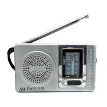 Dual Band Portable Radio Telescopic Antenna Pocket Radio Player Battery Powered Pocket Stereo Radio 3.5mm Jack Built-in Speaker