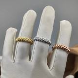 European and American Style Narrow Rivet Ring 925 Silver Plated Gold Trend Unisex Fashion Brand Jewelry Gift