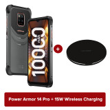 Ulefone Power Armor 14 Pro Rugged Phone 10000mAh Android 12 Waterproof Smartphone 128GB  Wireless Charging NFC Global version