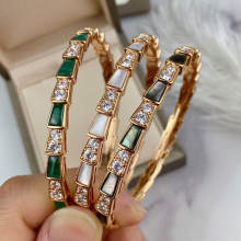European and American Premium Fritillaria Snake Bone Bracelet 925 Silver Plated Luxury Women's Fashion Brand Jewelry