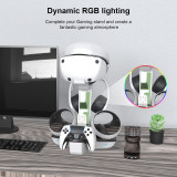 Charging Dock Professional Game Controller Charger Station LED Indicator Light Storage Helmet Earphones Bracket for PS5 PS VR2