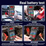 Battery Tester 12V LED Digital Auto Battery Analyzer Monitor Cranking Charging System Tester Car Battery Checker Diagnostic Tool