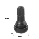 100pcs TR412 Snap In Short Black Rubber Valve Stems TR412 Tubeless Tire Tyre Valves for Car Motorcycle Parts