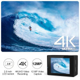 4K Action Camera 1080P/30FPS WiFi 2.0  170D Underwater Waterproof Helmet Video Recording Camera Sports Cameras Outdoor Mini Cam