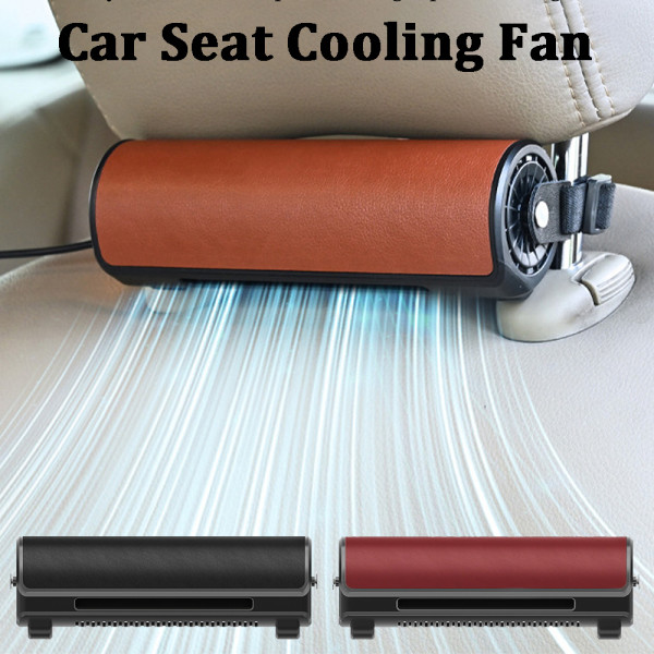 Car Interior Rear Headrest Fan Cooler 3 Gear Speeds Adjustable Low Noise USB Plug In Car Seat Fan Creative Fans Auto Accessories