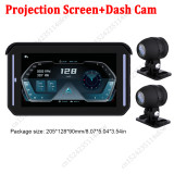 5 Inch Portable GPS Navigation WiFi Wireless Carplay Android Auto Adapter Waterproof Motorcycle DVR Monitor Dash Cam TPMS Sensor