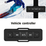 Wireless Bluetooth Motorcycle Bike Remote Controller Waterproof Bike Handlebar Media Controller Music Player for Car Outdoor
