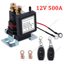 Battery Switch Relay 12V 500A/200A Remote Control Power Switch Quick Disconnect Cut Off Isolator Switch Anti-Theft Remote Switch