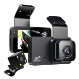 Car DVR Wifi Dash Cam 3.0  1296P HD Dual Lens Rear View Camera Video Recorder Auto Dashcam Black Box Loop Recording G-Sensor
