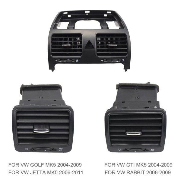 Dashboard Air Conditioning Outlet Vent For VW Jetta MK5 Golf 5 MK5 GTI Rabbit 2004-2009 Dash Board AC Air Outlet Car Accessories