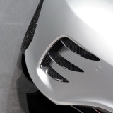 1 pair  Canards Inserts for Mercedes Benz W176 A200 A250 A260 A45 AMG Car Rear Bumper Spoiler  Black Left Right Car Accessories