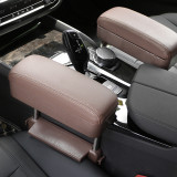 Universal Car Heighten Armrest Box Arm Rest Holder PU Leather Elbow Support Cushion Adjustable Height Organizer Car Accessories
