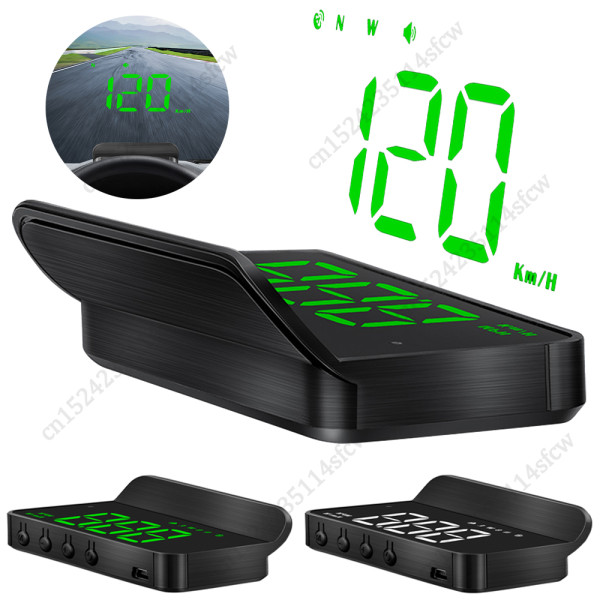 Car HUD Head Up Display Smart Digital GPS Speedometer Monitor On Board Computer Windshield Projector Electronic Auto Accessories