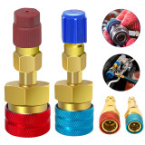 2PCS/Set R1234YF to R134A High Low Side Quick Coupler R12 to R134A Adapter Fitting Connector Car Air-conditioning Fitting Tools