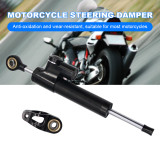 2/1PCS Universal Motorcycle Steering Damper Stabilizer 255mm Shock Absorber Aluminum Direction Damping Buffer Retrofit Parts