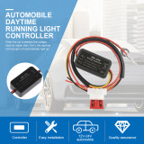 10-1PC Car LED DRL Controller Auto Daytime Running Light Relay Harness Dimmer Waterproof On/Off Fog Light Control For 12-24V Car