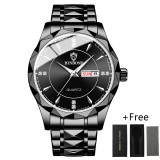 Luxury Men Watches Business Top Brand Man Wristwatch Waterproof Luminous Date Week Quartz Men's Watch High Quality+Box
