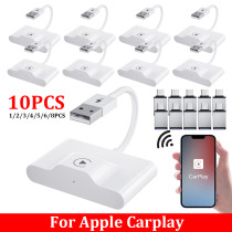 10-1PCS Wireless CarPlay Adapter For IPhone Wireless Carplay Dongle Car Multimedia Player 5G WiFi Online Update Smart Ai Box