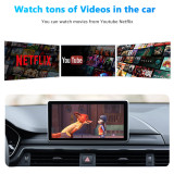 Car Play Ai Box Wired to Wireless CarPlay Android Auto Adapter Support For Netflix YouTube Multimedia Video Player Plug and Play