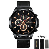 Relogio Masculino Men Watches Luxury Top Brand Men's Fashion Casual Watch Date Quartz Wristwatches+Box