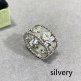 Hot new 925 Sterling silver Kaleidoscope ring Ladies Fashion temperament Exquisite luxury brand jewelry party couple gift