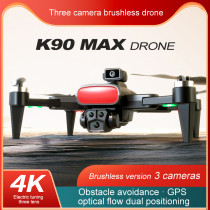 K90Max GPS RC Drone 4K Three HD Camera FPV 1200M Aerial Obstacle Avoidance Photography Brushless Motor Foldable Quadcopter Toy