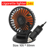 Car Cooling Fan 360° Rotation Automotive Electric Fan Auto Air Cooling Fan USB 5V/12V/24V Car Air Circulation Fans for Home Cars