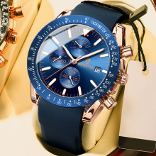 Luxury Man Wristwatch Waterproof Luminous Chronograph Men Watch Date Men's Quartz Watches+box