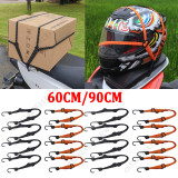 90CM/60CM Universal Motorcycle Helmet Luggage Straps Hooks Retractable Elastic Rope Fixed Strap Motos Helmet Cargo Luggage Net