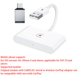Wireless CarPlay Adapter For IPhone Wireless Android Auto Adapter Wireless Apple Carplay Dongle Plug Play 5G WiFi Online Updated