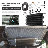 4 Row 6 Row 8 Row Aluminum Universal Oil Cooler Kit Oil Radiator Car Auto Transmission Auto-Manual Radiator Converter Auto Parts