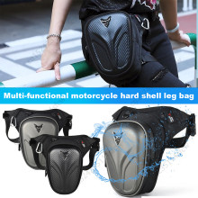 Motorcycle Drop Leg Side Bag Outdoor Travel Cycling Waterproof Waist Bag EVA Hard Case Motorbike Hip Bum Pack Bags For Men Women