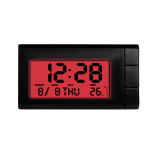 Car Dashboard Digital Clock with Temperature Time Date Luminous LCD Digital Display Electronic Clock Backlight Car Accessories