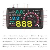 Auto Projector Hud Display OBD2 Computer Speedometer Head Up Display Windshield Car Electronic Accessories