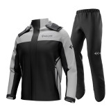 SULAITE Waterproof Raincoat Split Rain Suit Breathable Reflective Stripe Motorcycle Raincoat Suit for Riding Cycling Equipment