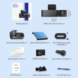 AZDOME M550 Pro Car DVR 3 Channel Dash Cam Video Recorder 5.8Ghz WiFi GPS G-sensor 4K Car Dashcam 24h Parking Monitor Black Box