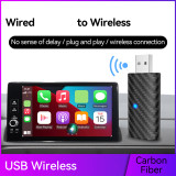 USB Adapter Wireless CarPlay Car AI Box USB-A To USB-C Wireless Adapter Plug and Play WiFi 5Ghz for iPhone Pro Max 13 14