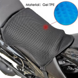 Motorcycle Seat Cushion Universal Motorcycle 3D Shock Absorption Seat Pads Motorbike Breathable Sunscreen Seat Cushions Gel Pads