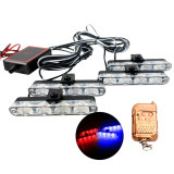 4 In 1 Emergency Strobe Lights Police Lights 12V With Wireless Remote Control Flash Grille Light Beacon Warning Lamp for Car SUV