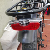 MTB Bike Luggage Rack Light Waterproof Bicycle Rear Seat Reflective Taillight