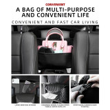 Car Storage Bag Between Seats Car Organizer Holder Handbag Tissue Water Cup Hanging Pockets Stowing Tidying Auto Accessories
