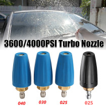 High-Pressure Washer Nozzle 360 Rotating High Pressure Water Spray Nozzle Garden Rotary Turbo Sprinkler System Hose Valve