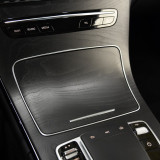 Auto Center Console Ashtray Cup Holder Strip Trim Chrome Frame for Mercedes Benz GLC C Class W253 W205 2015-2020 Car Accessories