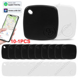 10-1PCS Smart Bluetooth GPS Tracker Works with Find My APP Anti-Lost Device Suitcase Key Pet Finder Location for iPhone iPad