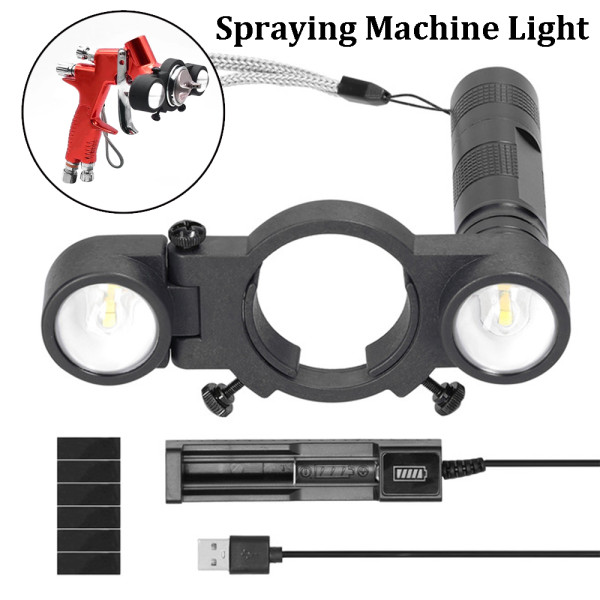Spraying Machine Light Rechargeable Car Spray Gun Lighting Airbrush Light Adjust Fill-in Light Universal Sprayer Auxiliary Lamp