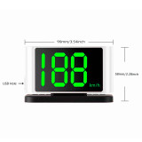 2023 Newest GPS HUD Head Up Display Digital Speedometer Big Font KMH with Telephone Number Plate Plug and Play Car Accessories